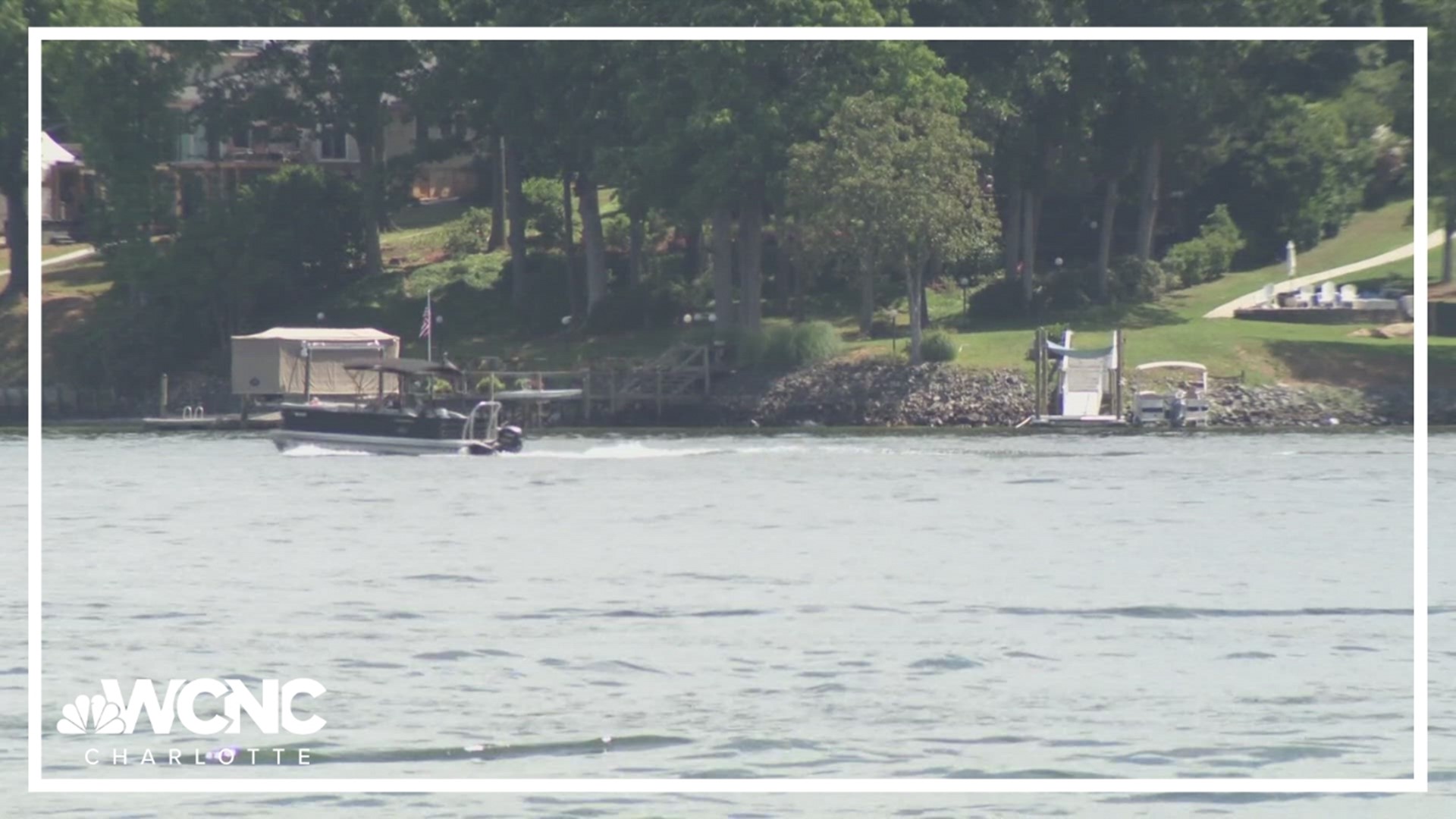 Charlotte Water was able to quickly contain a sewage spill on Lake Wylie over the weekend.