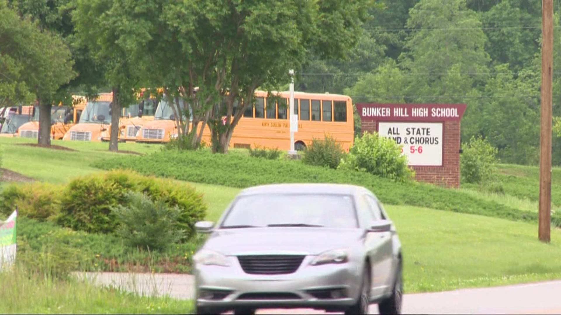 Extra police were on duty at Bunker Hill High school in Catawba County today following a threat to the school made yesterday on social media.