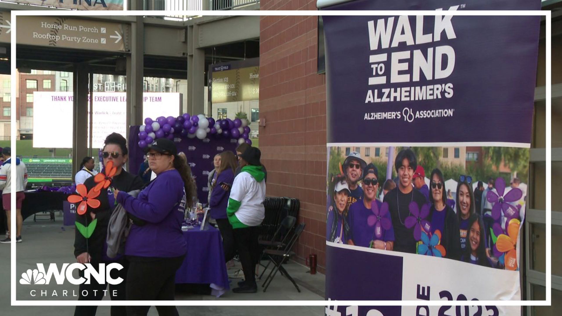 Thousands of people walked to end Alzheimer's at Truist Field in Uptown Charlotte on Saturday.