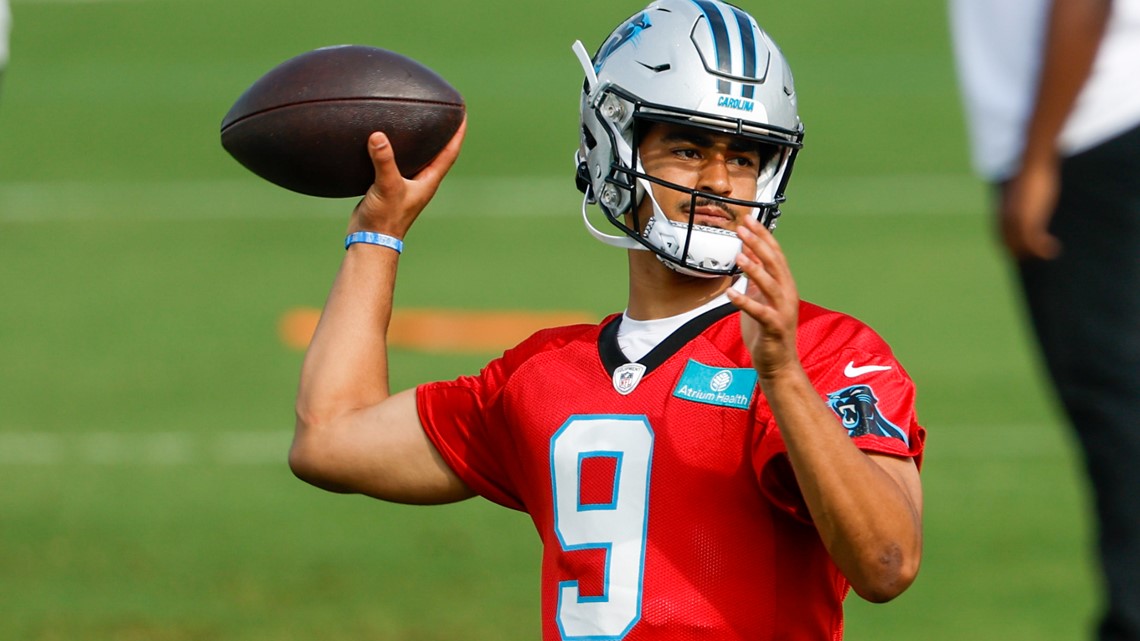 Bryce Young discusses Panthers OTAs, leading first-team offense
