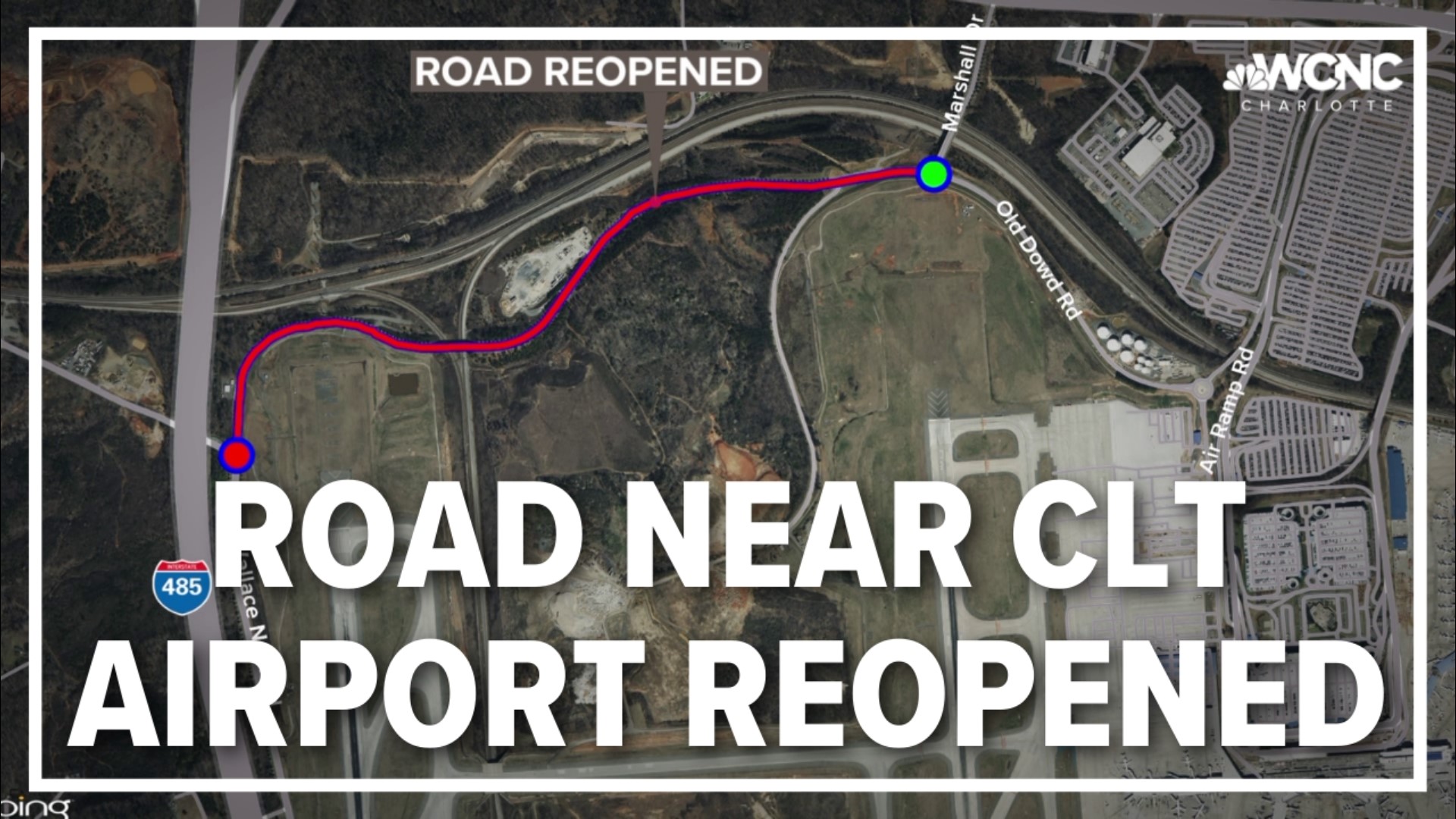 A recently reopened road could make travel around Charlotte Douglas International Airport a little easier.