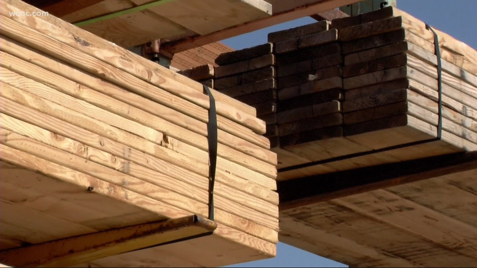 The price of lumber has tripled since the start of the pandemic and still remains high.