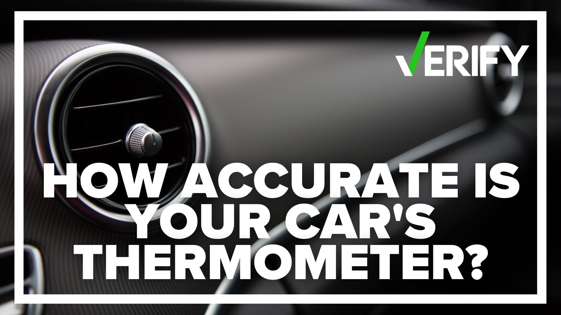 With just a few weeks of hot weather left, you might look to your car's dash for the temperature. But how accurate is that thermometer?