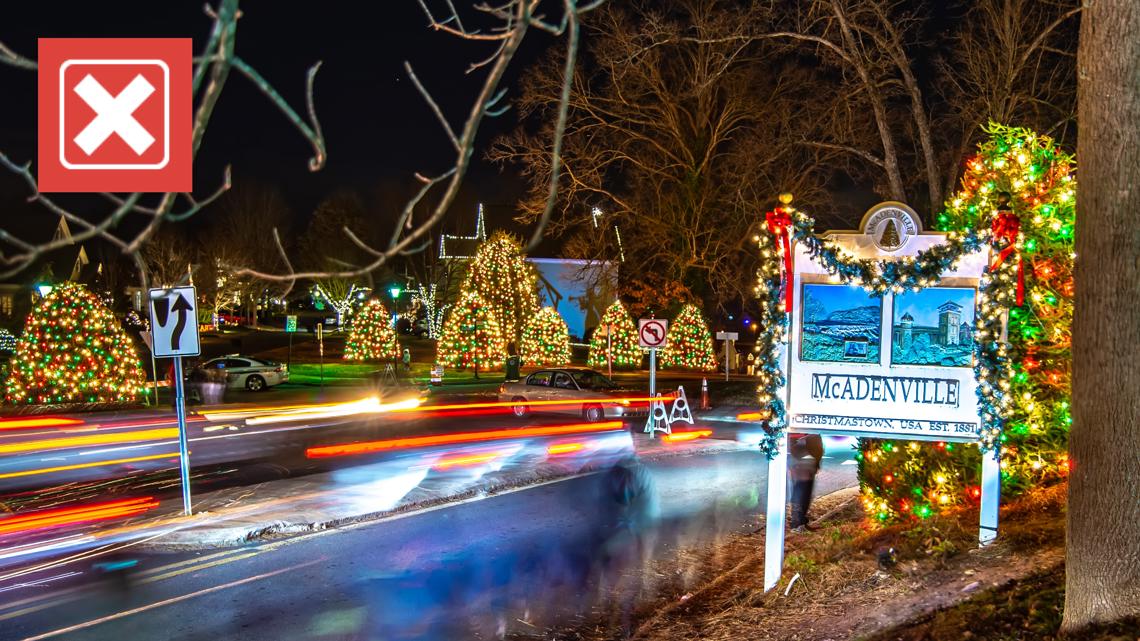 Keep your headlights on while driving through McAdenville