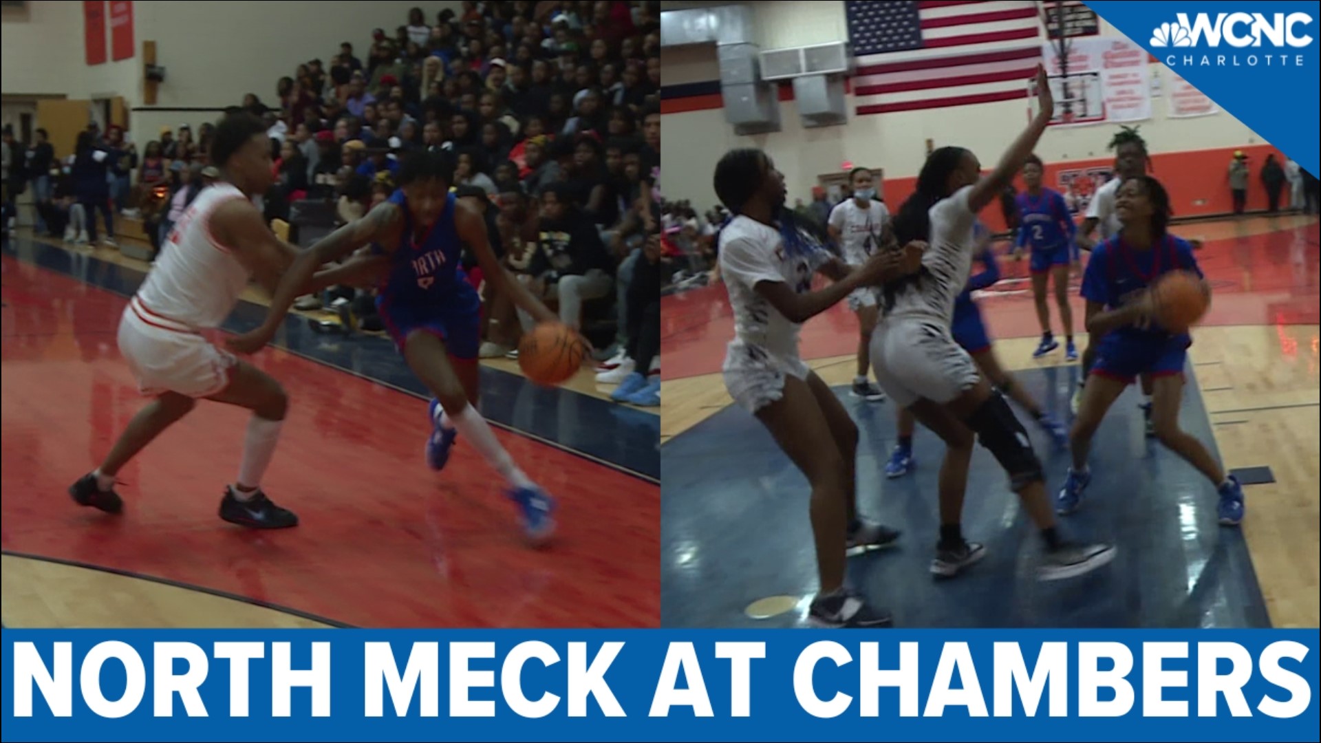 North Meck boys basketball won an instant classic 77-74 in overtime, and North Meck girls basketball won 59-57.