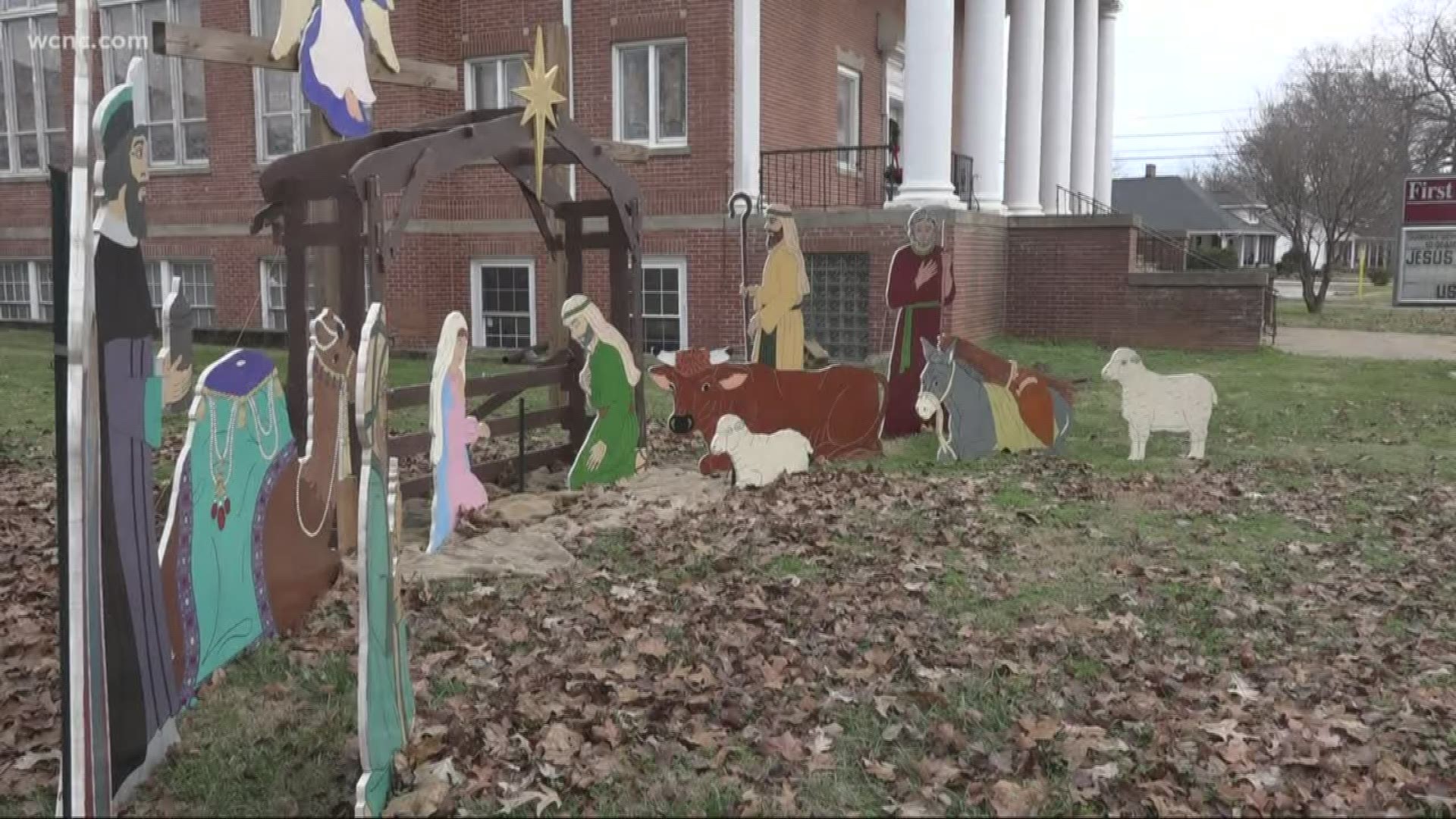 The nativity scene was set out at First Baptist Church of Lowell on the first Sunday in December. Two days later, baby Jesus and the manger were gone.