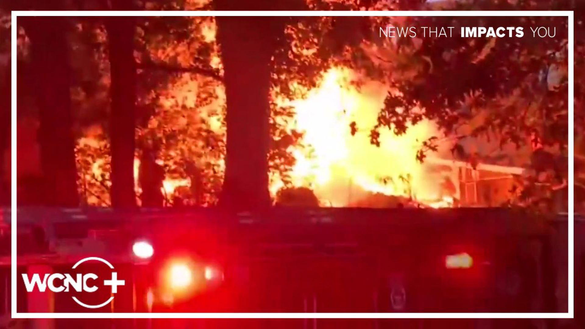 Charlotte Fire confirmed firefighters were responding to a "fully involved house" on Lombardy Circle in Dilworth around 6:20 a.m. 
