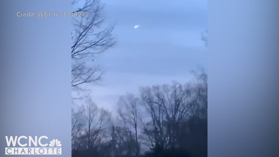 Meteor streaks across North Carolina sky near Charlotte