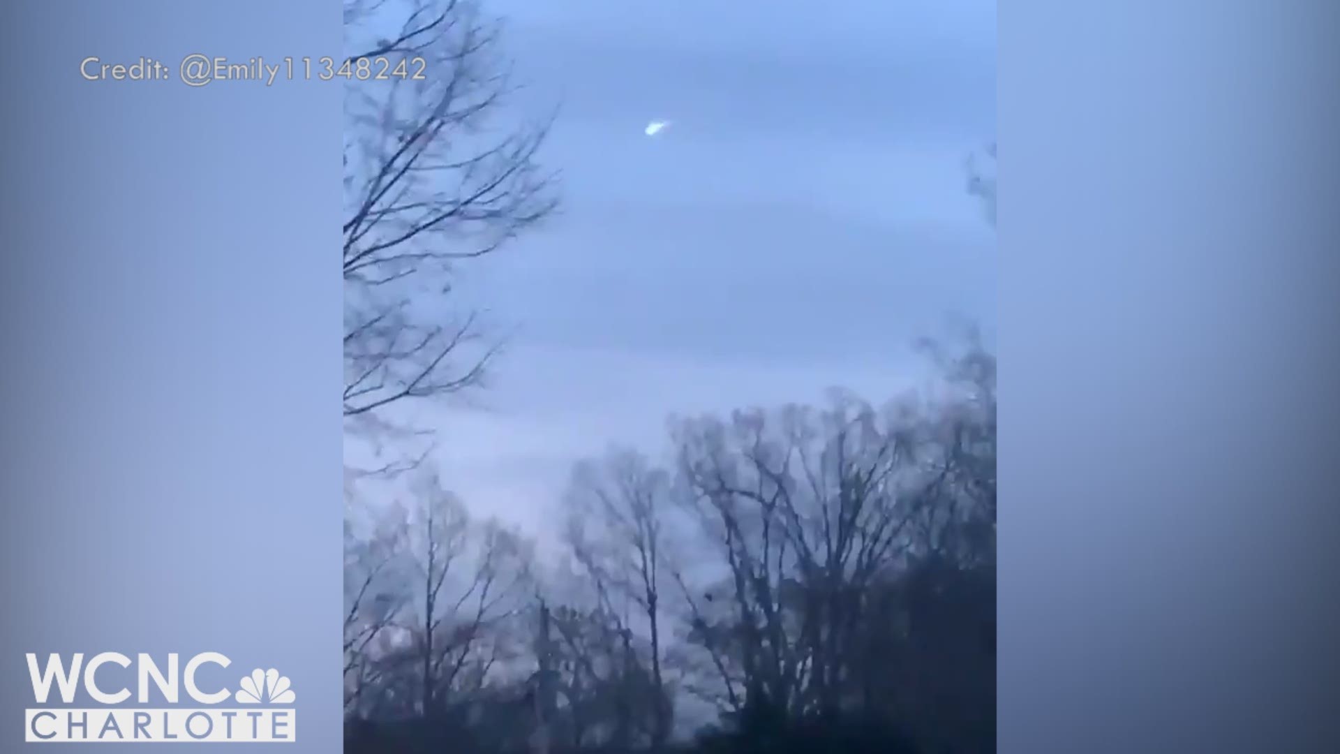 A bright green meteor was spotted by hundreds of people across the Southeast Thursday morning. This video was captured just outside Charlotte in Denver, North Carolina. Video courtesy of the American Meteor Society.