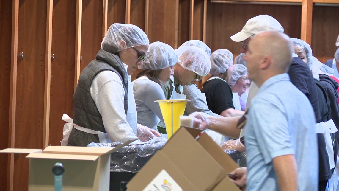 Mealpacking event to help Helene victims in western NC