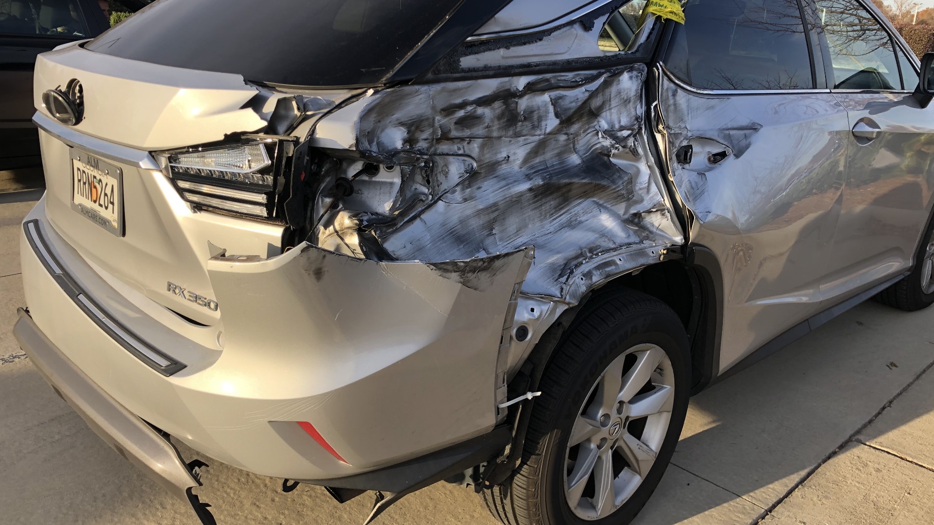 Tires fly down road, hit cars in Charlotte