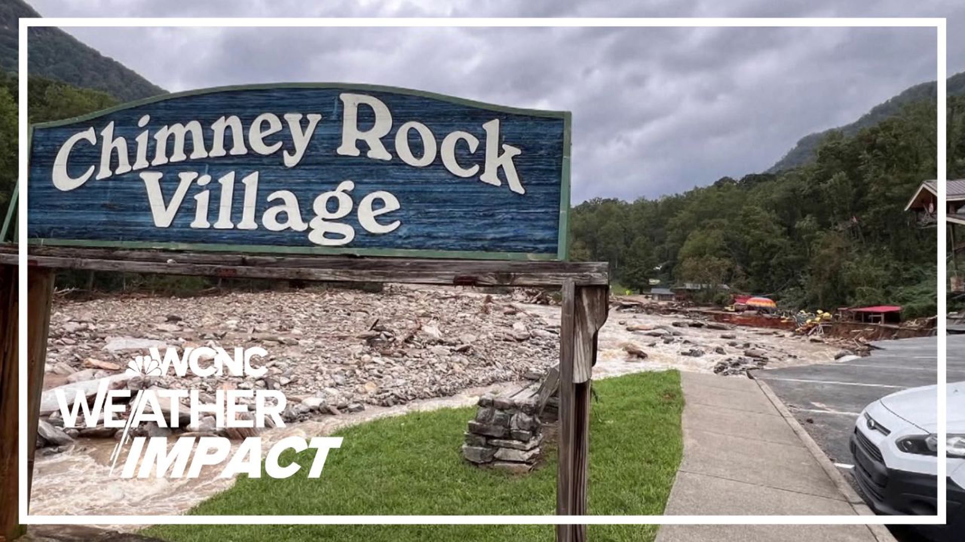 The community of Chimney Rock was demolished during Hurricane Helene, as floodwaters caused "apocalyptic" devastation.