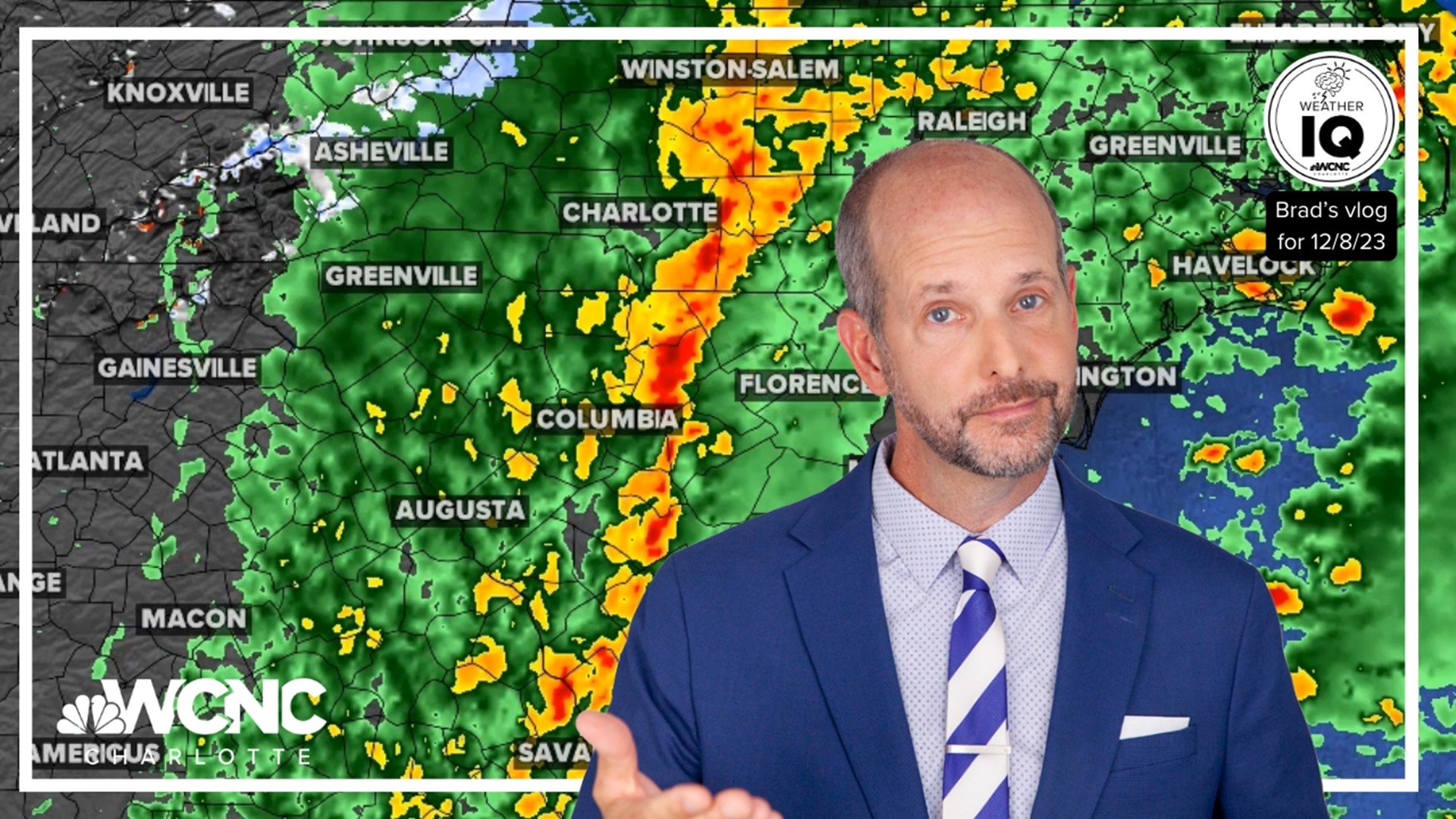 Brad Panovich forecasting heavy rain, gusty winds on Sunday