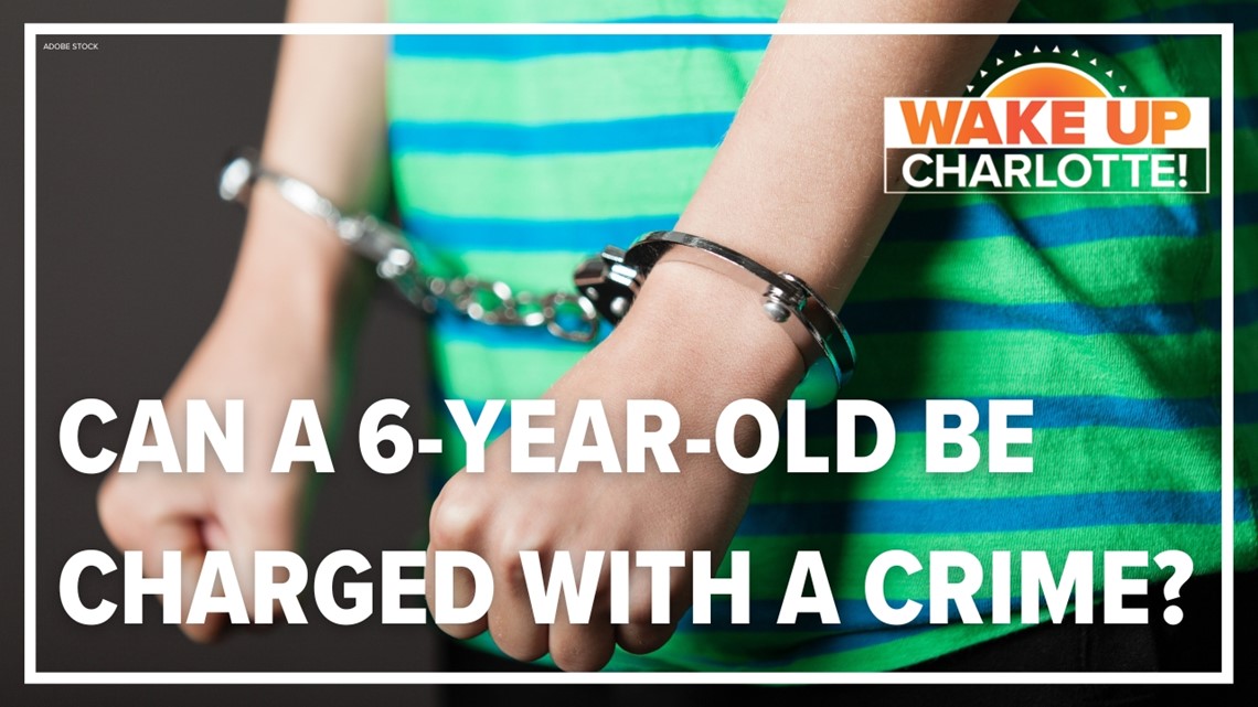 Can police charge a 6-year-old with a crime in NC?