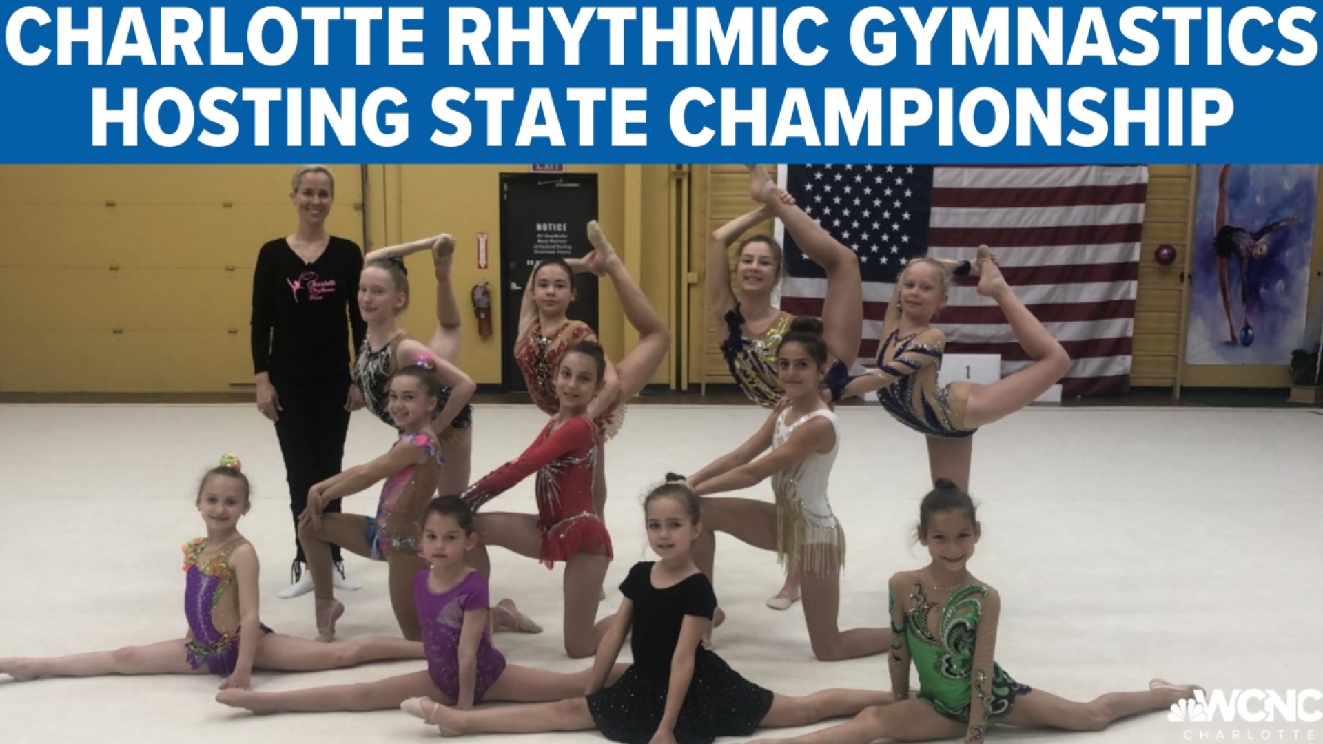 Charlotte Rhythmic Gymnastics will host the state's first North Carolina State Rhythmic Gymnastics Championship accredited by USA Gymnastics.
