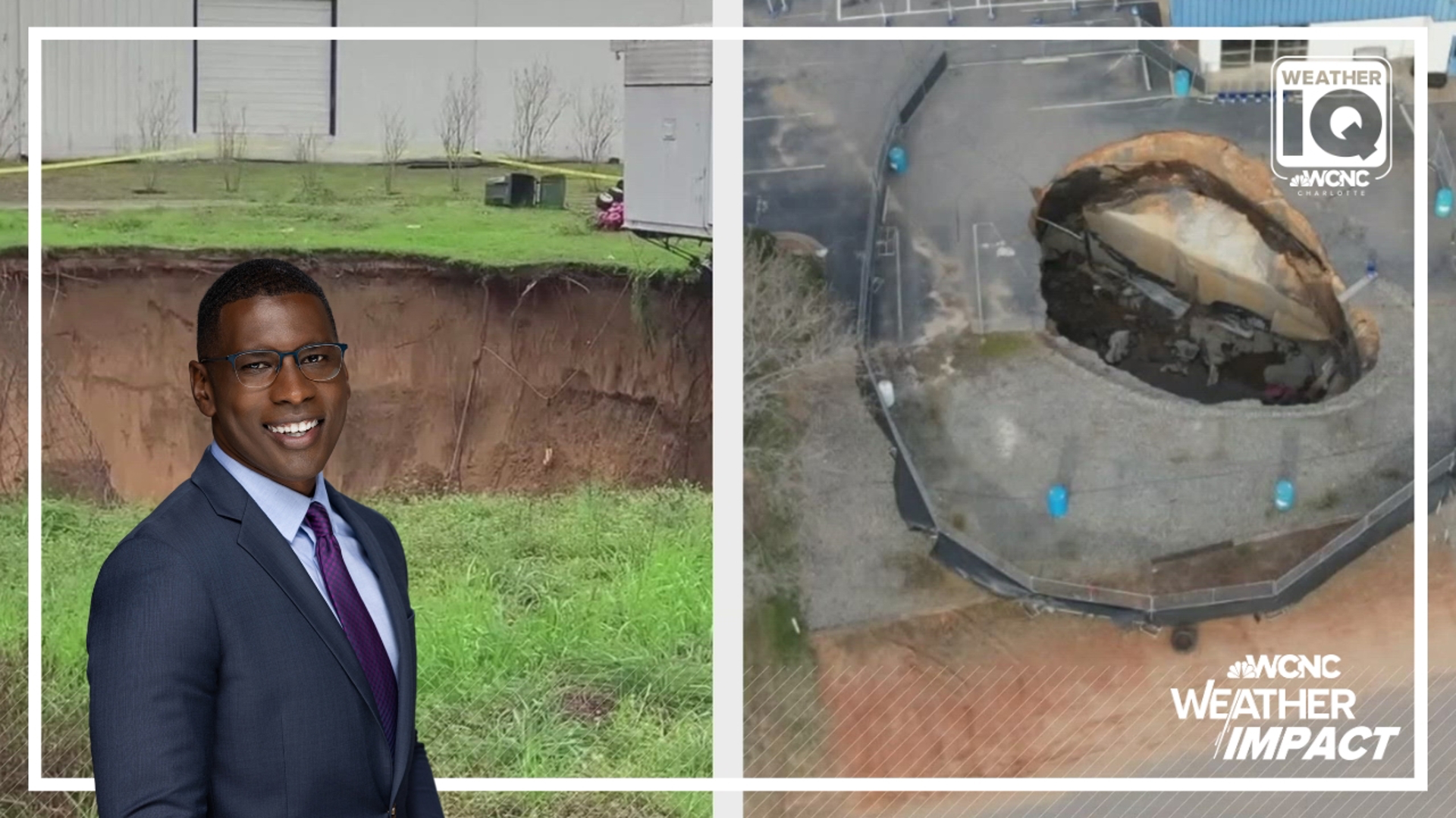 A UNC Charlotte geology professor explained how the bedrock in the Carolinas impacts the formation of sinkholes in the Charlotte area.