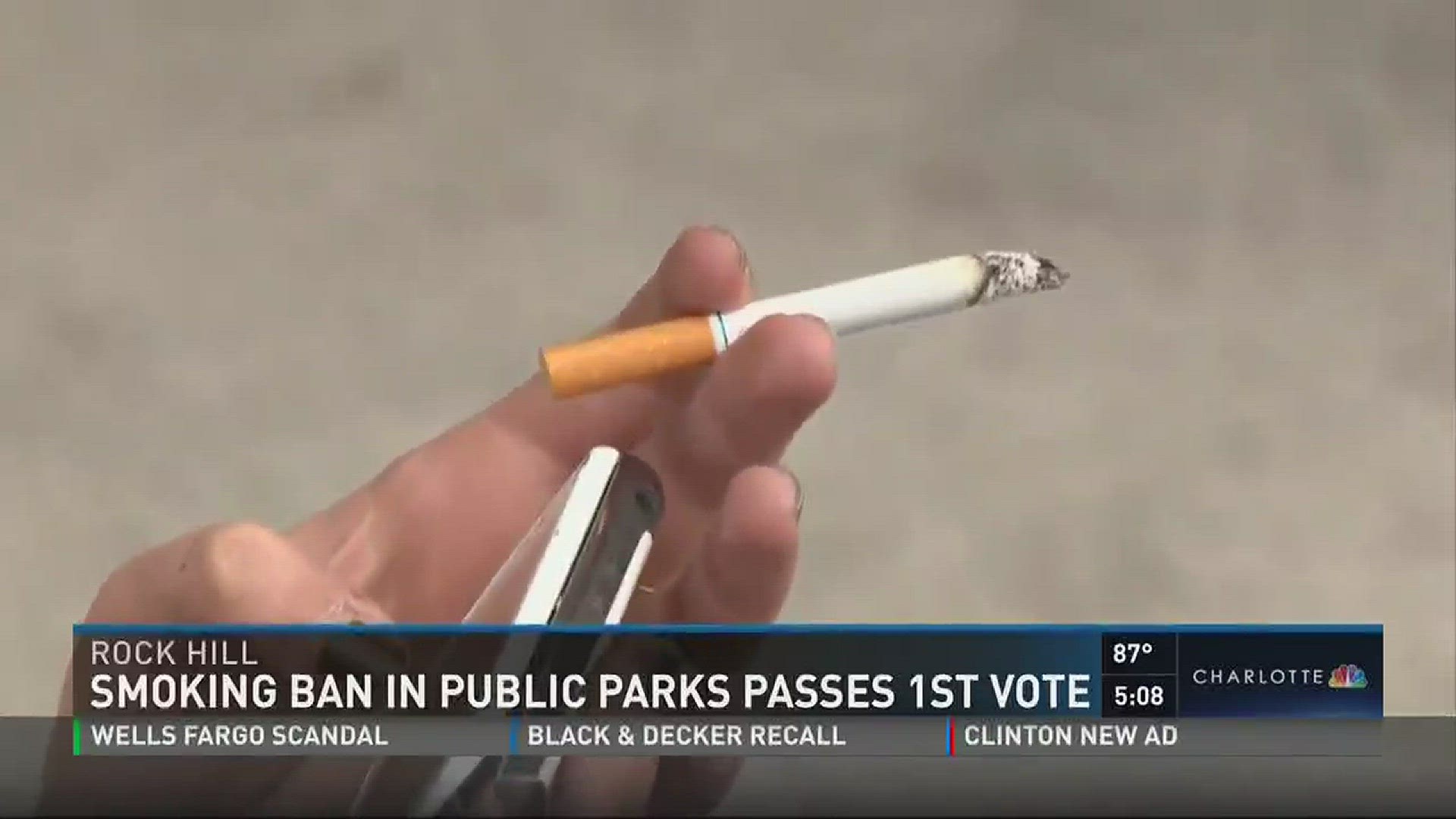 Smoking ban in public park passes 1st vote