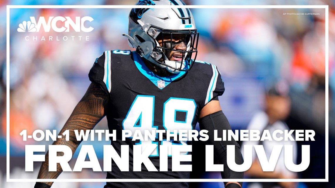 Frankie Luvu Football Paper Poster Panthers 2