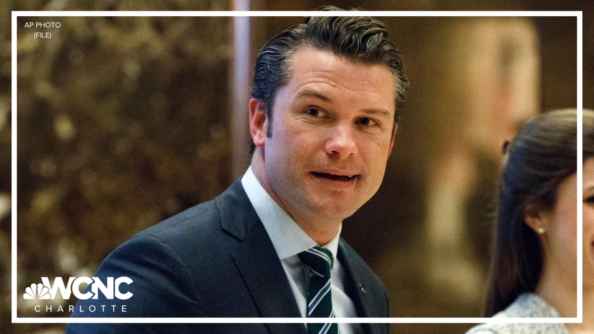 Hegseth, 44, is an Army veteran and a co-host of Fox News Channel’s “Fox & Friends Weekend” and has been a contributor with the network since 2014.