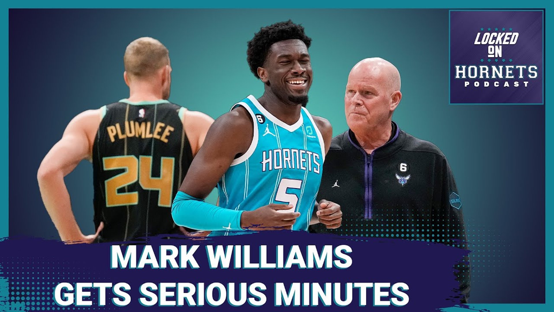 Mark Williams 9 points 6 boards! in rotation debut for Charlotte