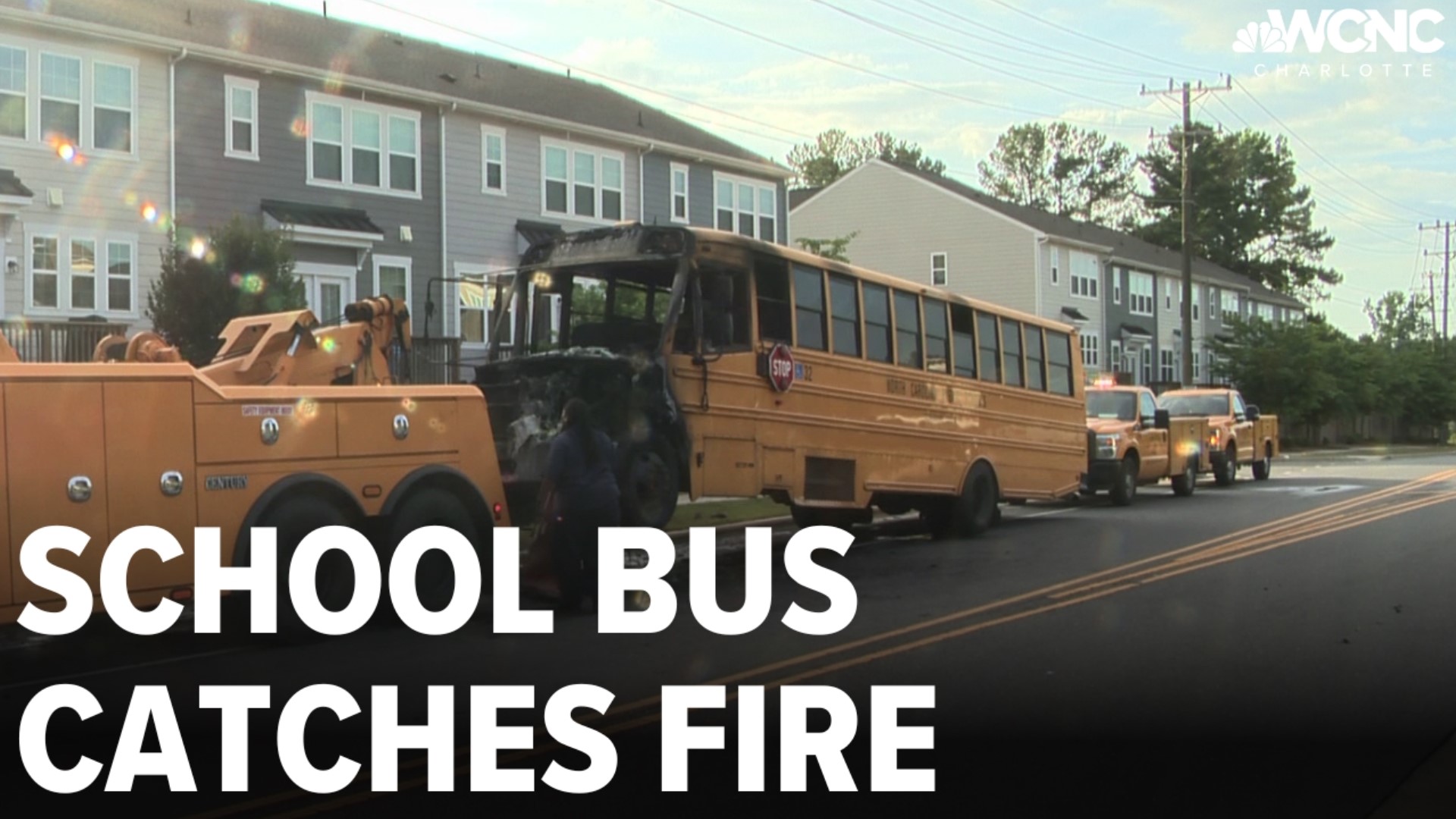 All students were safely evacuated after a Charlotte-Mecklenburg Schools bus driver noticed smoke on the bus, the district confirmed to WCNC Charlotte.