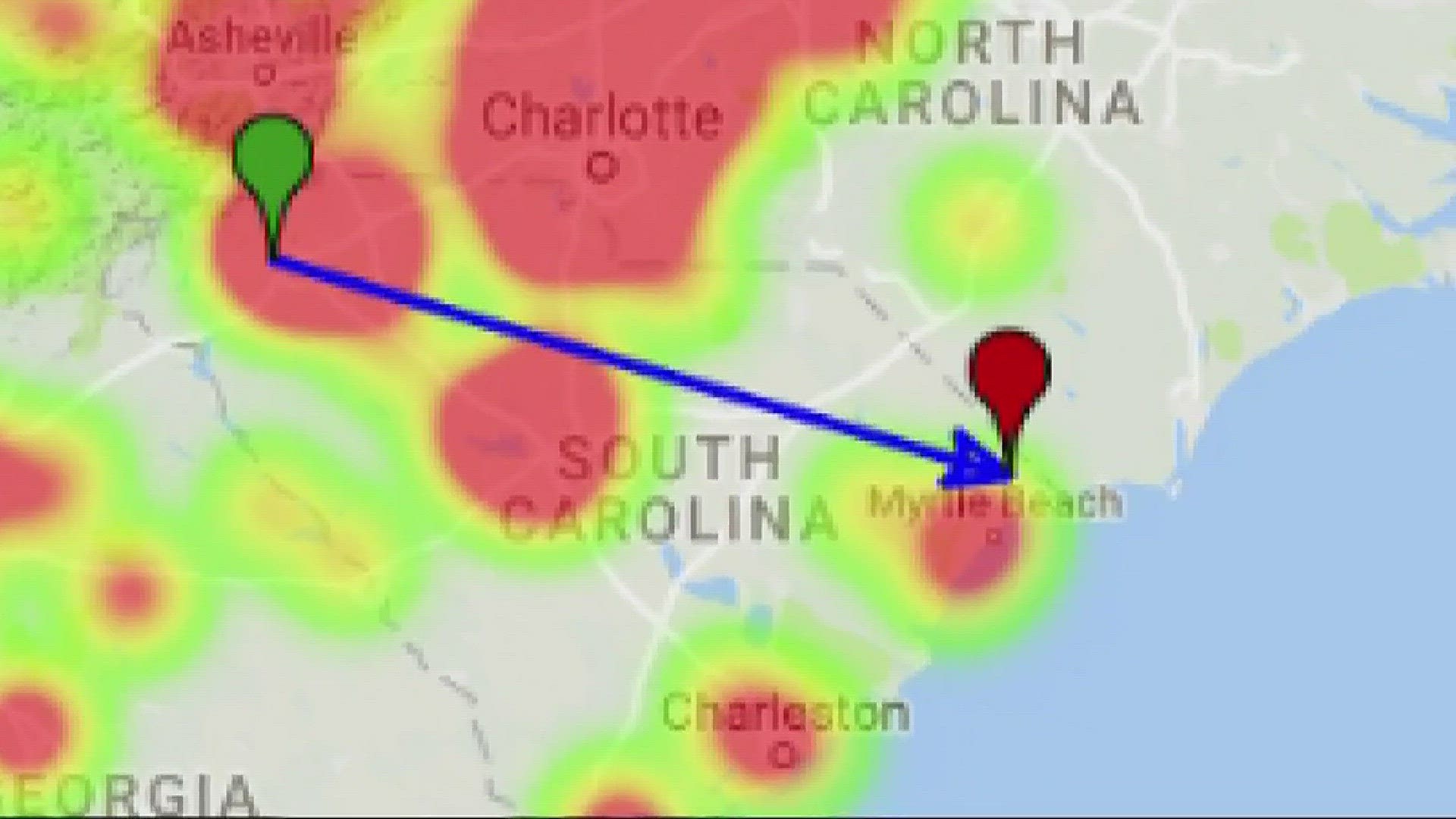 Sc Meteor Fall Map Bright meteor streaks across the Carolina sky | wcnc.com