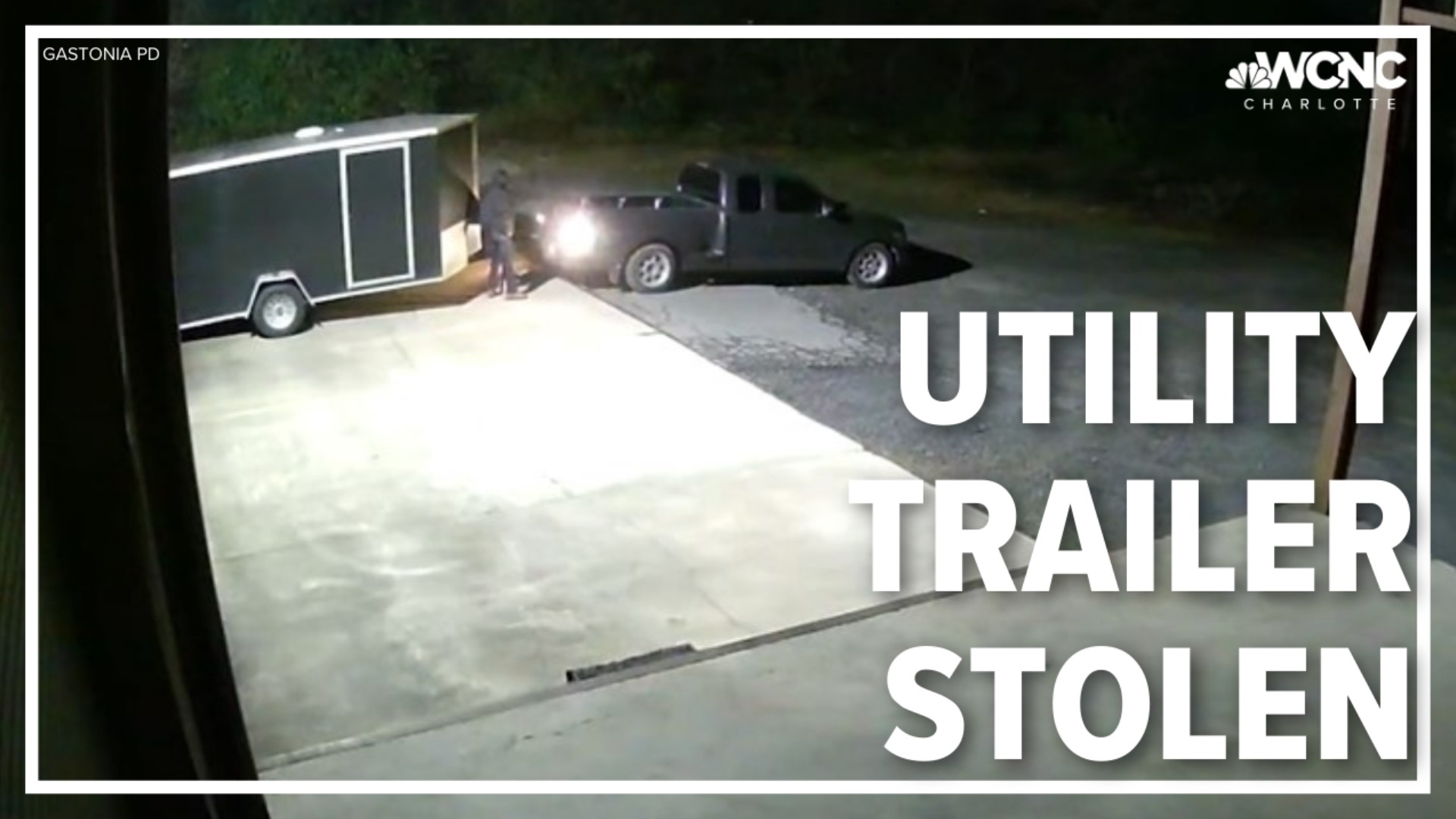 Gastonia police are asking for help after a utility trailer was stolen from a local business.
