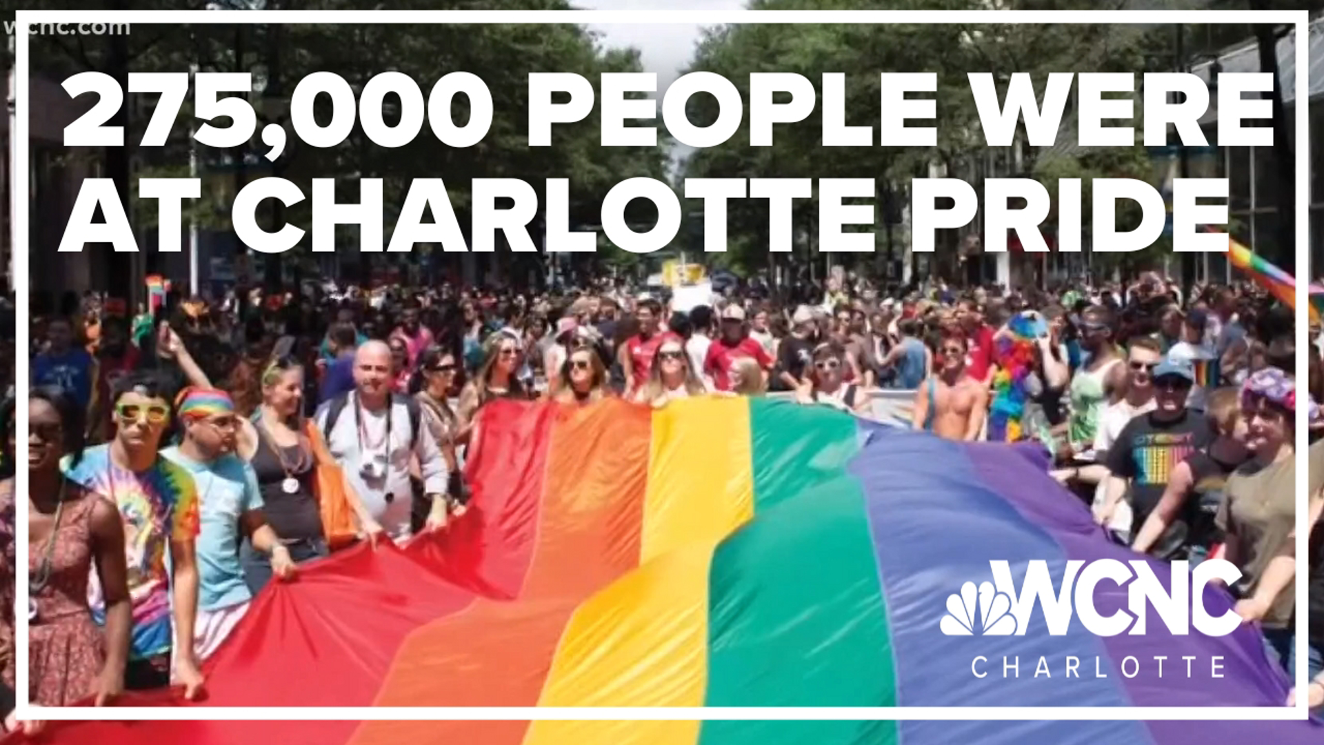 275,000 people attended this year's Charlotte Pride events.
