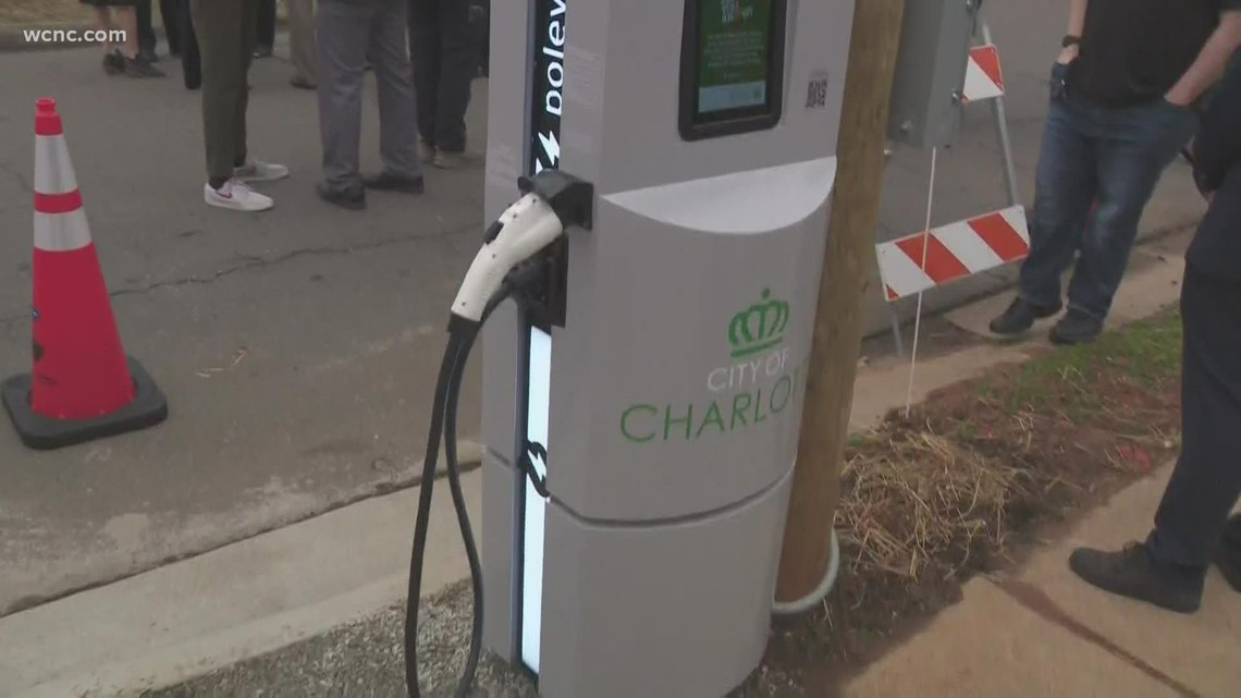 Here's how often the new electric vehicle charging station in Charlotte