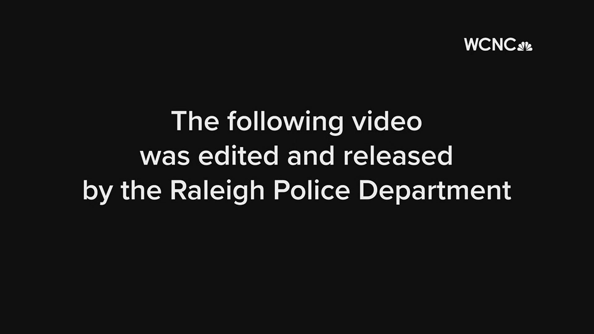 On Friday, the Raleigh Police Department released video of its officers using force during a traffic stop Tuesday. The encounter is under investigation.