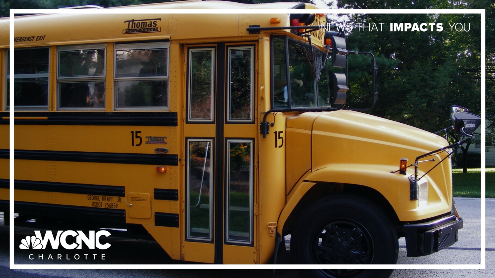 NC school bus driver given speeding citation after crash | wcnc.com
