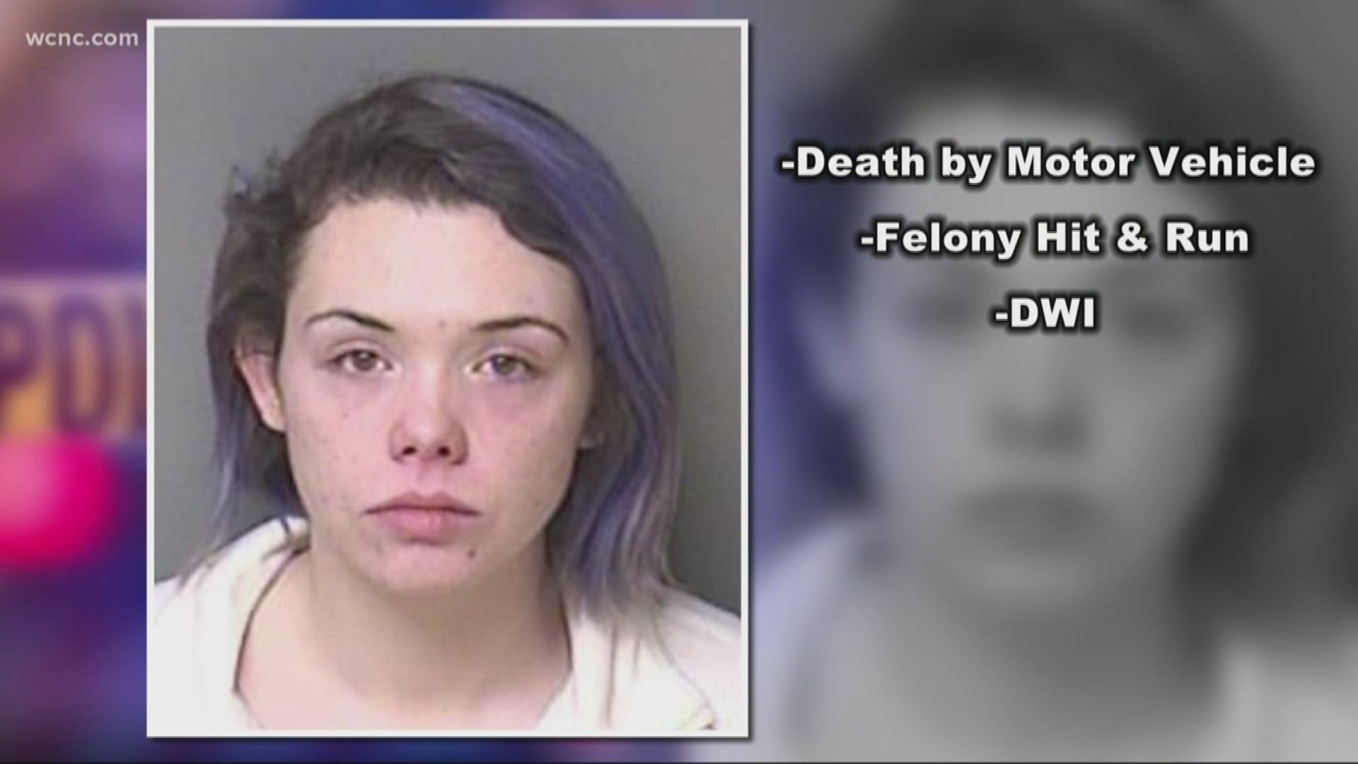 Katelyn Abernathy, 24, from Gastonia is facing a long list of charges including DWI and two counts of death by motor vehicle.