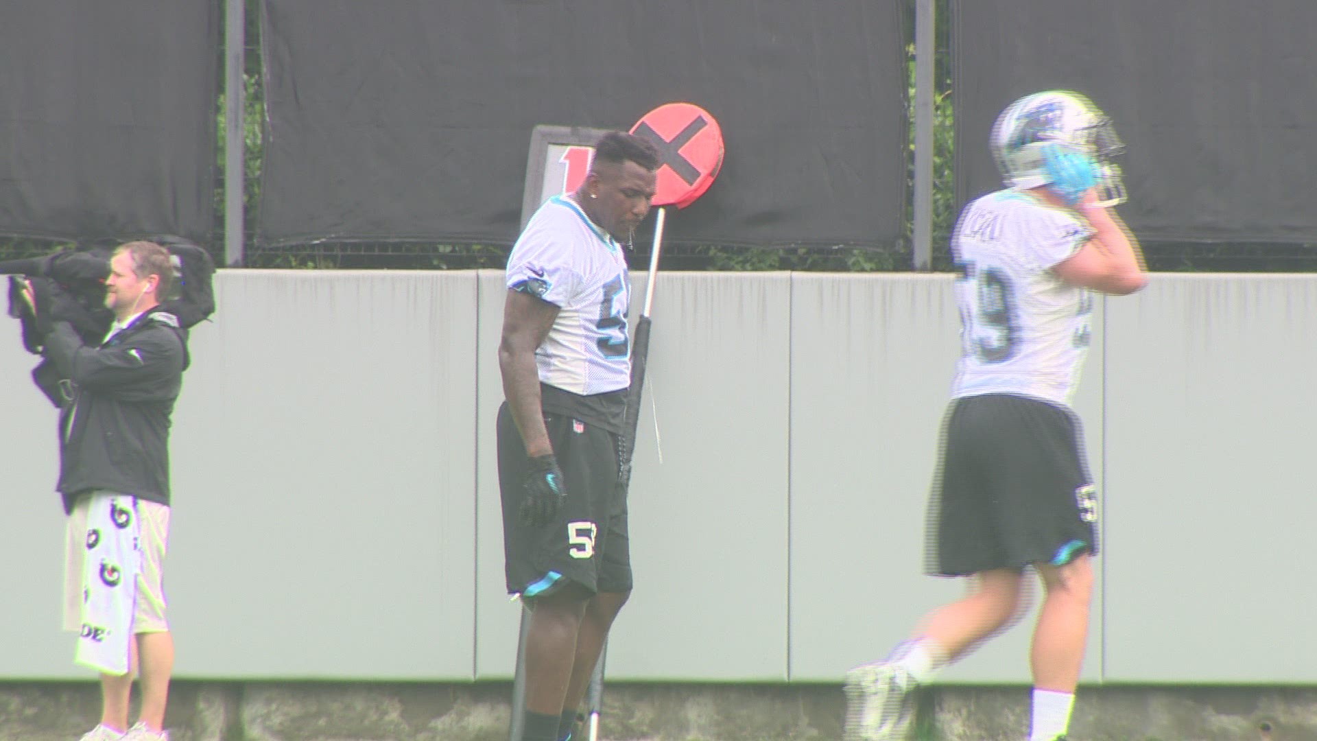 The Carolina Panthers kicked off the first of three mandatory minicamp practices Tuesday.
