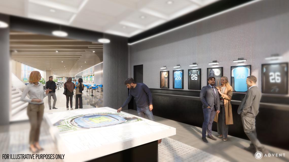 Interactive Bank of America Stadium Experience Center come to Uptown Charlotte