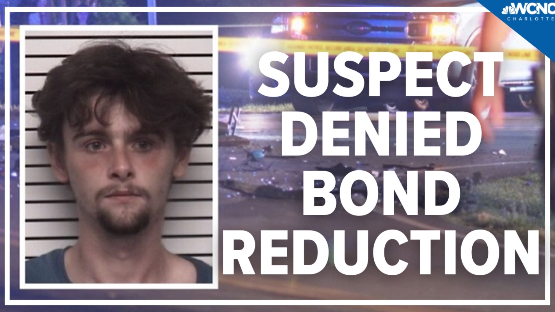 The suspect charged in an Iredell County crash involving a golf car that killed three people in June faced a judge Thursday and was denied a bond reduction.