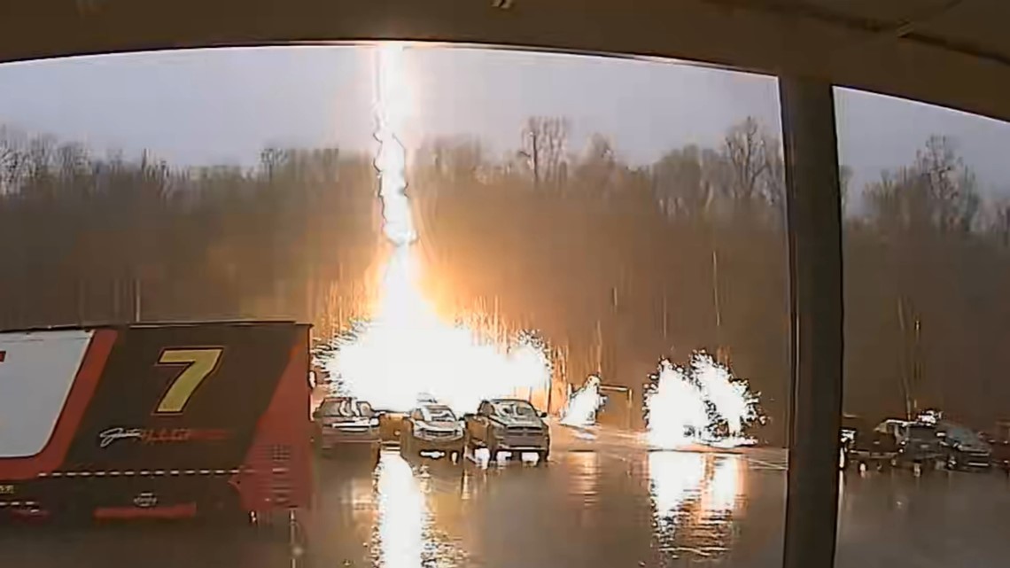 Lightning strikes JR Motorsports in North Carolina