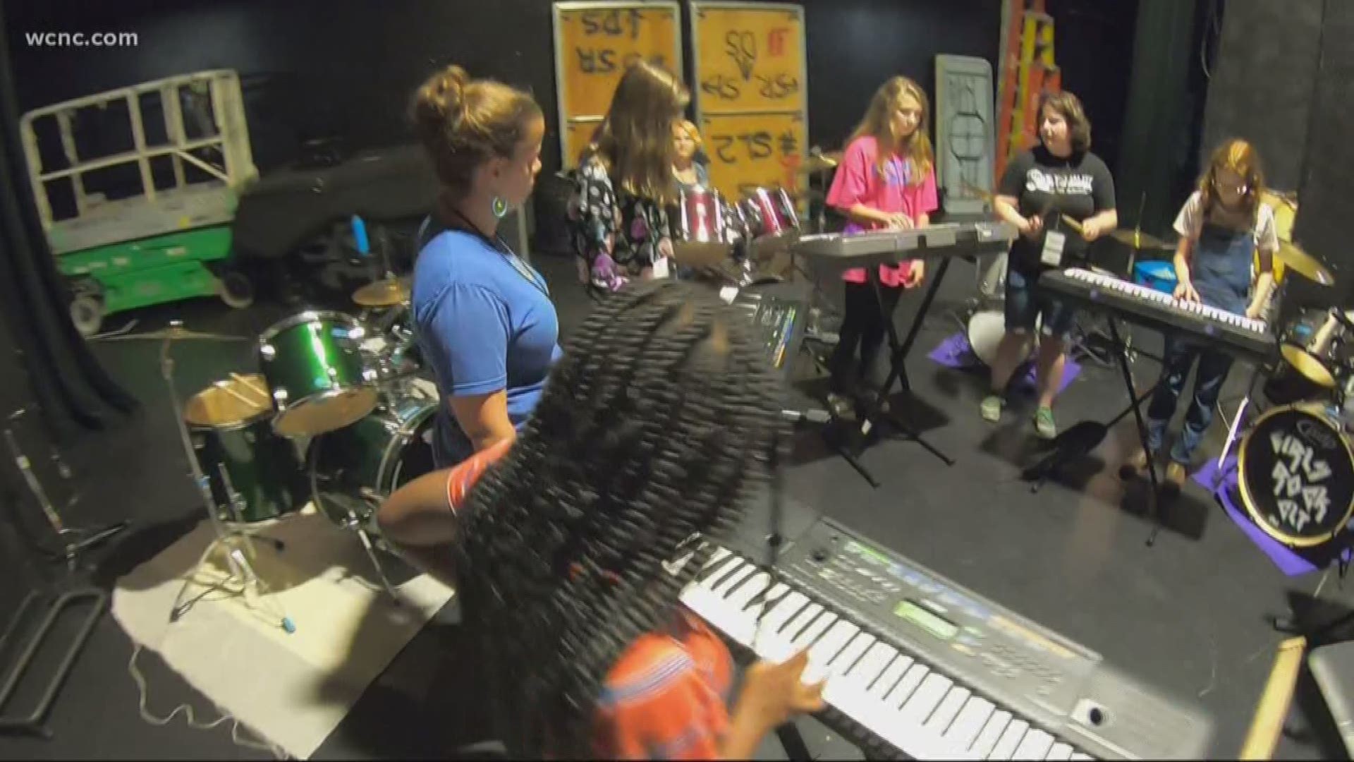Girls Rock is a local nonprofit that focuses on building a community of empowered young people and the mission is to empower these campers through music education.