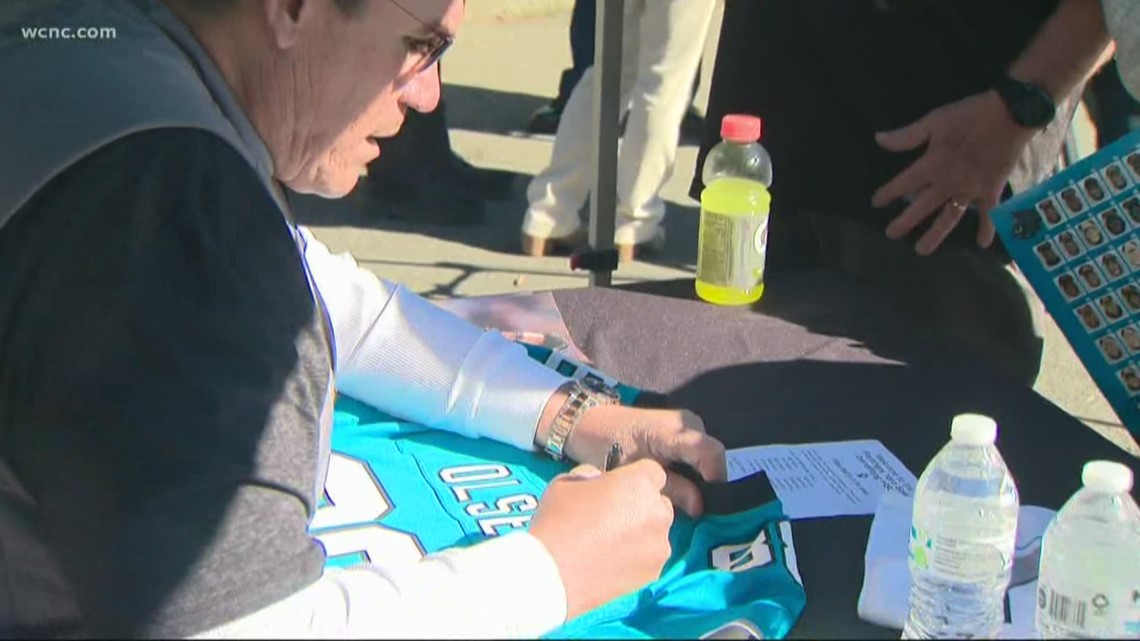 Panthers gear yard sale will include autographed memorabilia from Ron Rivera