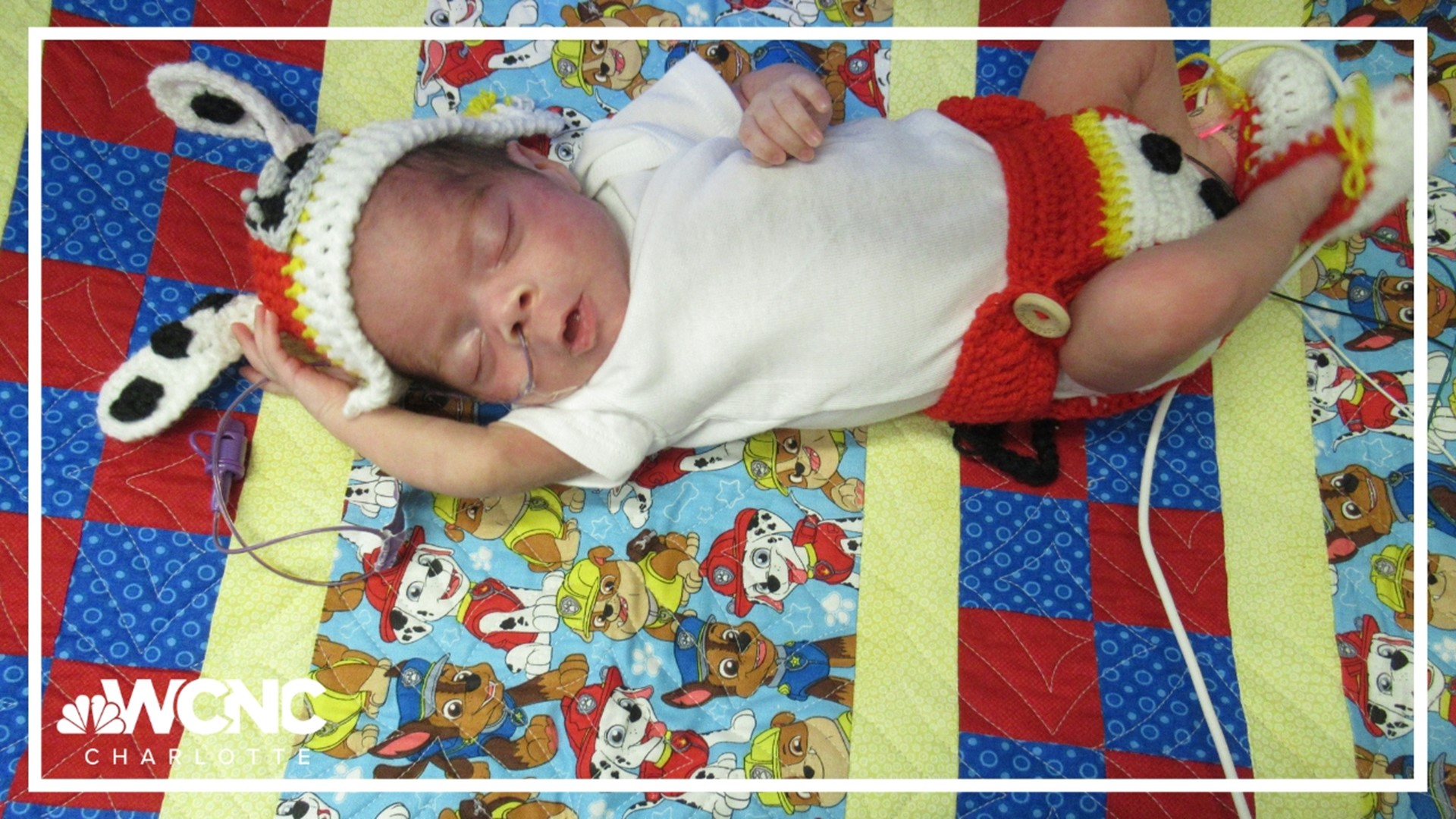 Babies were in the Halloween spirit at the NICU at Atrium Health in Charlotte.