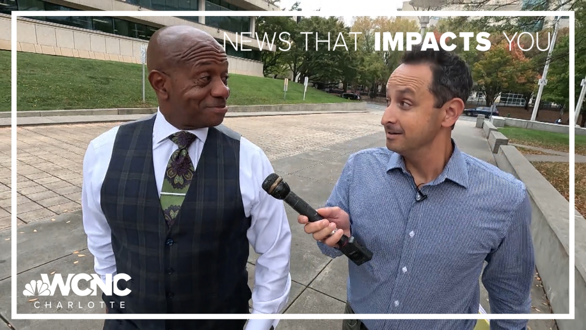 Mecklenburg County Sheriff Garry McFadden answers questions after a WCNC investigation found his office wrongly denying gun permits to people in active recovery.