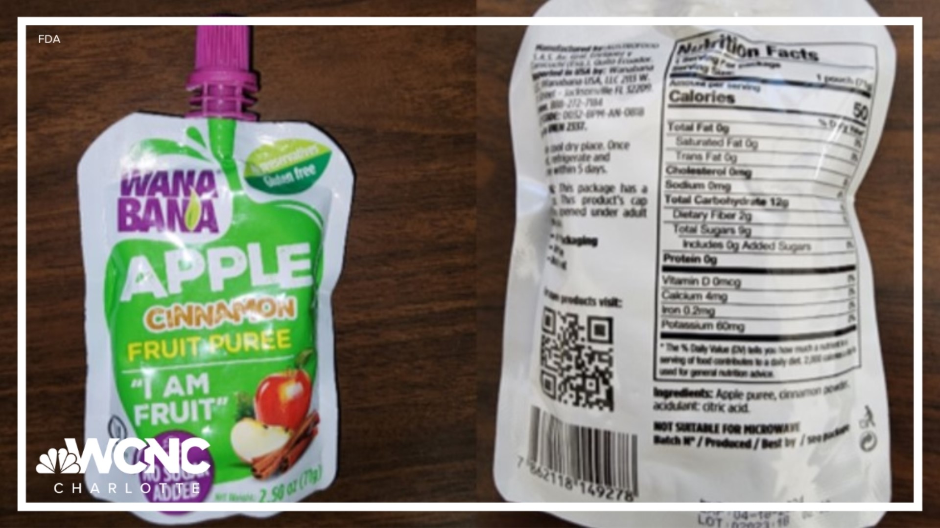 The pouches were identified as a potential shared source of exposure following several cases of elevated blood lead levels in children in western NC.