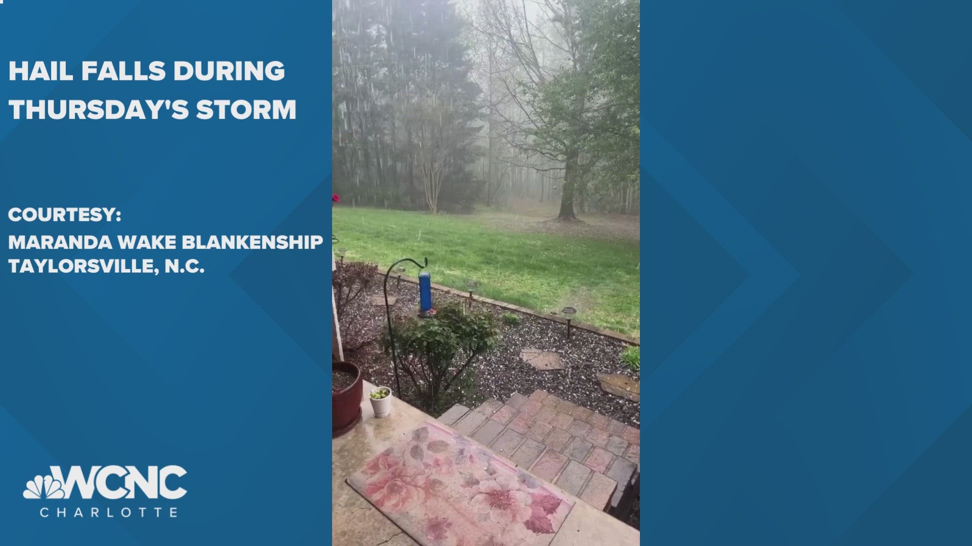 WCNC Charlotte viewers had their phones recording as the storm rolled through.