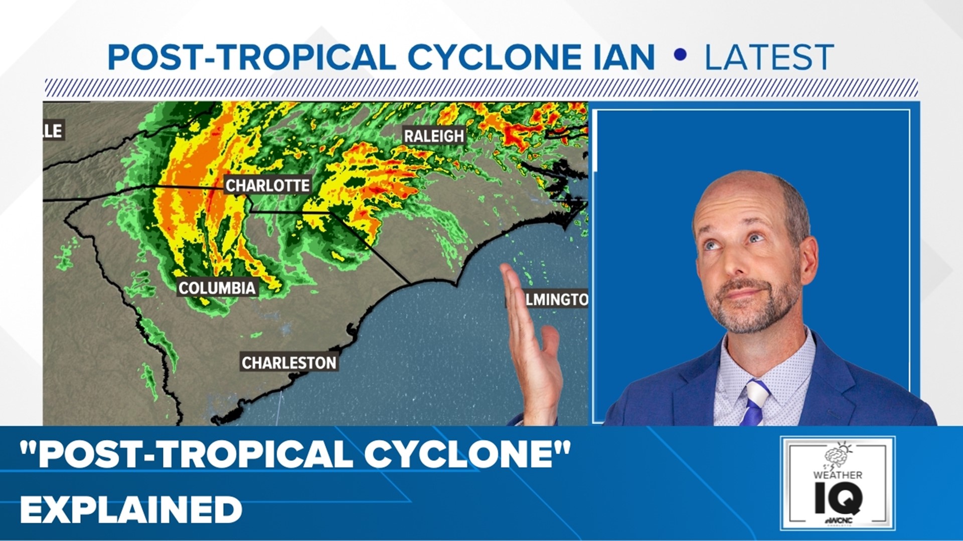 Shortly after making landfall in the Carolinas, Ian became a "post-tropical system." Brad Panovich explains what that means.