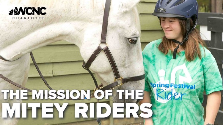Mitey Riders helping children