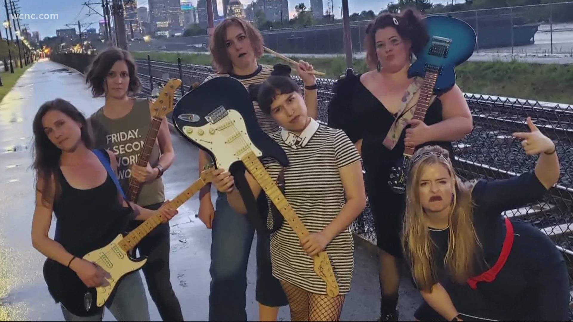 The Lady Rockstars have been learning instruments and playing in a band during the pandemic, all online. It's connecting women across continents.