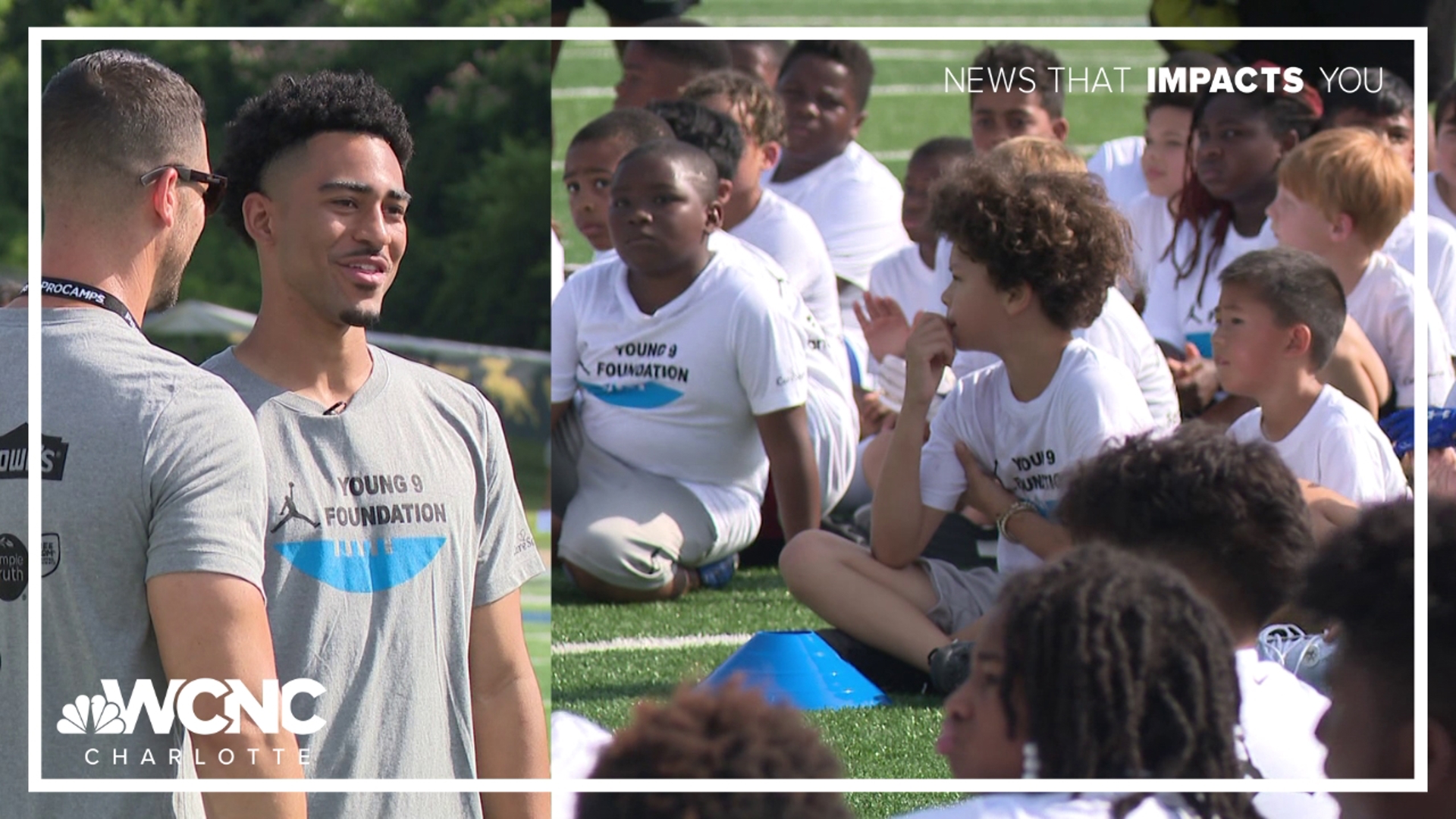 Carolina's quarterback advocates for mental health through his Young 9 Foundation.