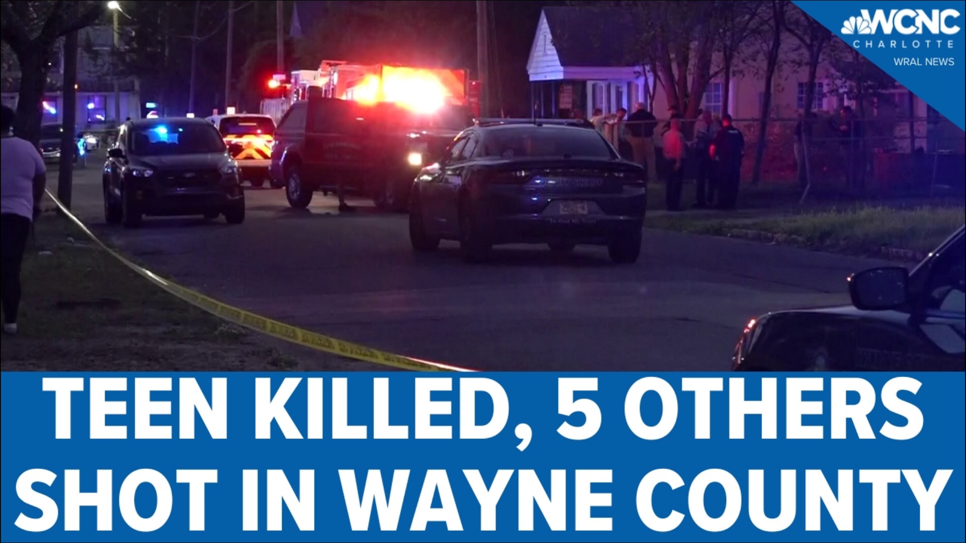 The Goldsboro Police Department said the five who were wounded were stable and being treated at Wayne Memorial Hospital.