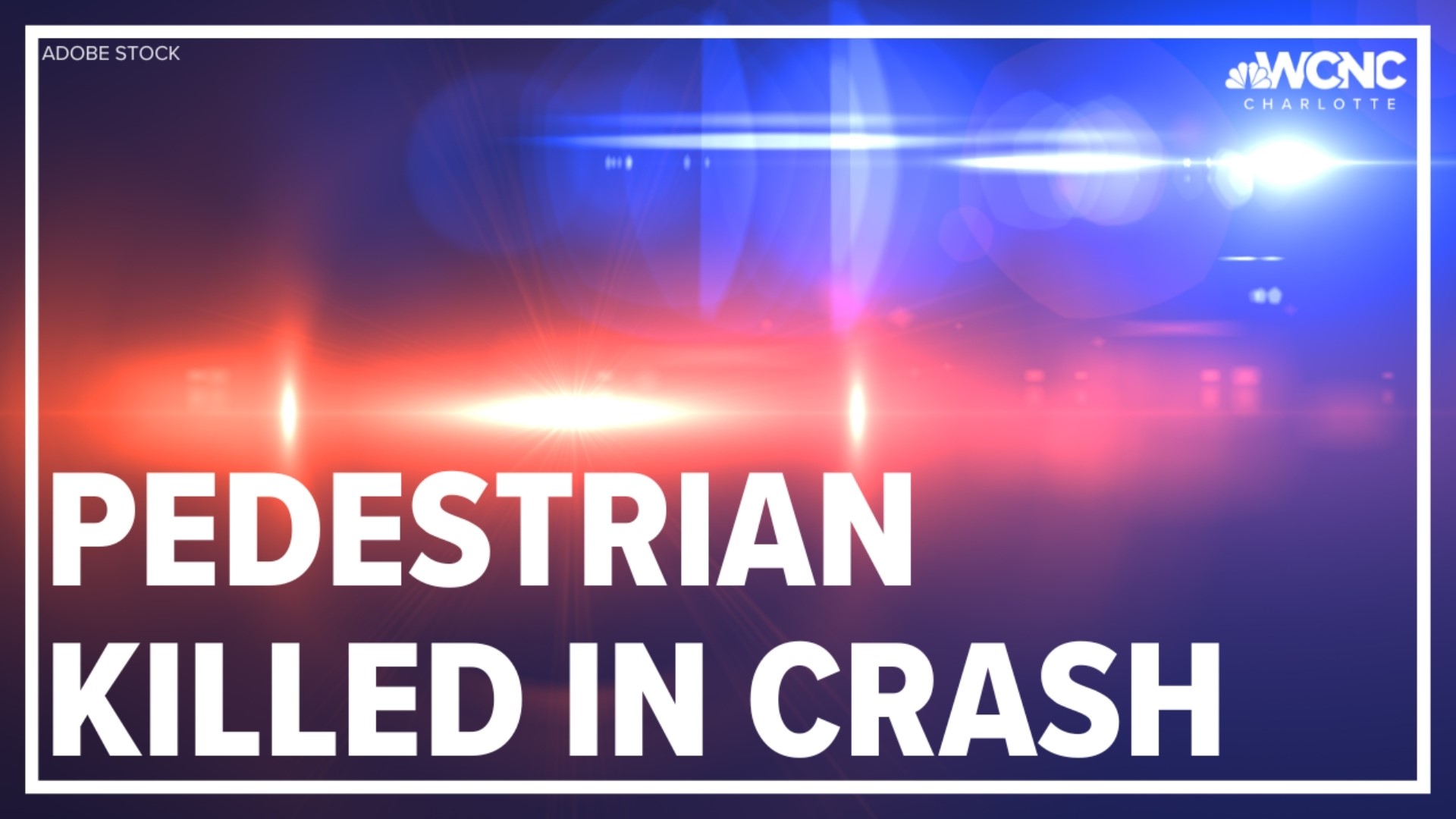 The Charlotte-Mecklenburg Police Department said a pedestrian died after being hit by a car Friday night.