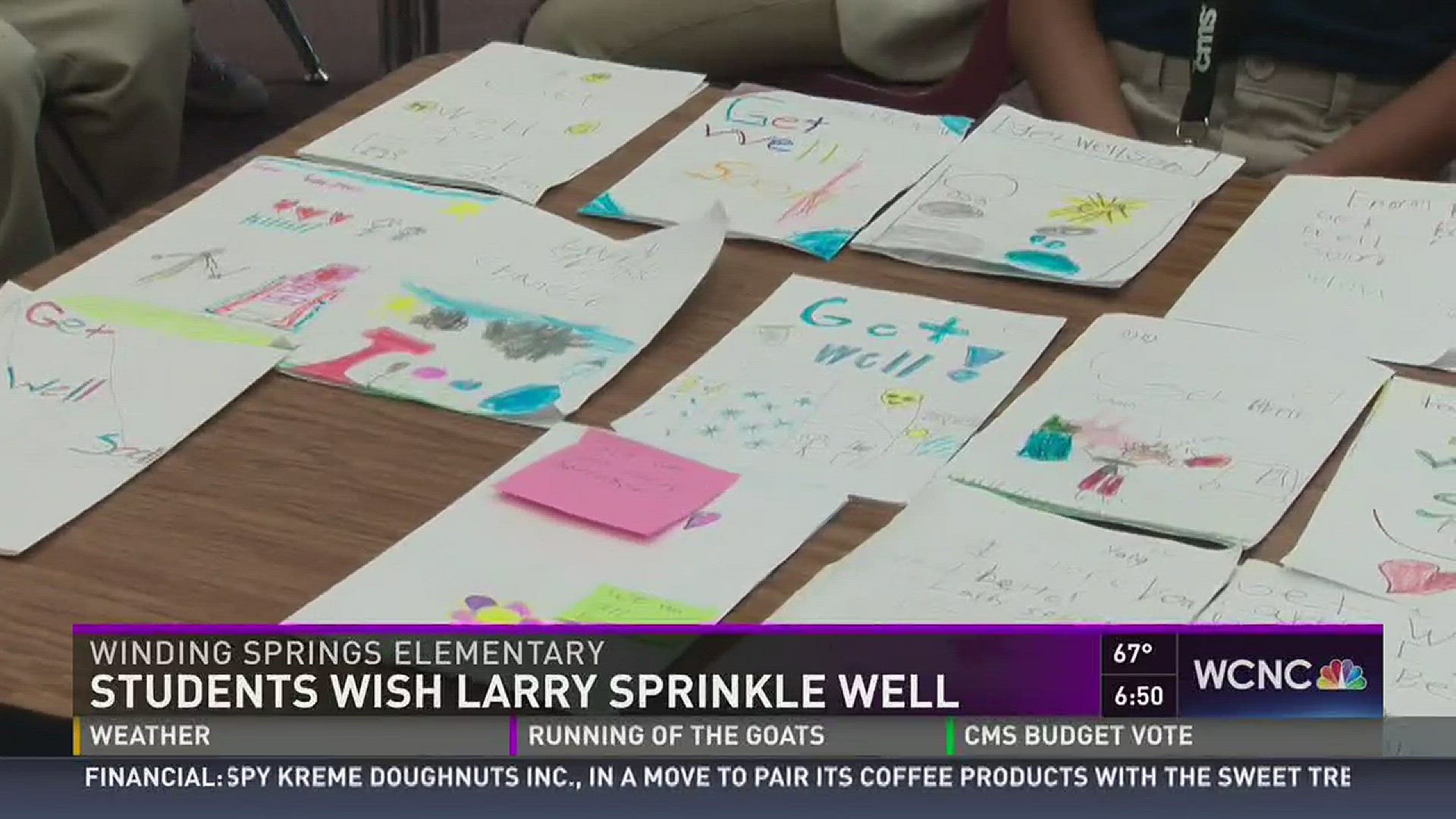 Students wish Larry Sprinkle well