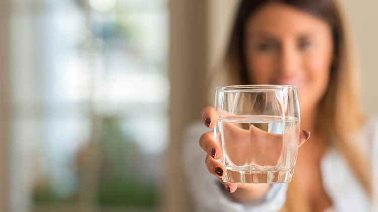 Be careful drinking ice cold water on a hot day